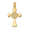 14K Celtic Cross Pendant