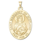 Saint Margaret Of Scotland Oval Medal