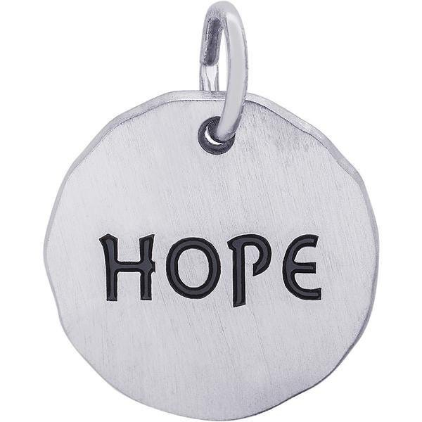 Hope Charm Tag Engravable