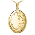14K Gold Filled Oval Photo Locket