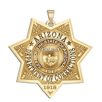 Personalized Arizona State of Corrections Badge with Number