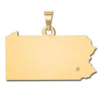 Personalized Pennsylvania Pendant or Charm