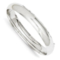 Custom Engraved 14K Gold Women's Hinged Bangle ID Bracelet