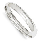 Custom Engraved 14K Gold Women's Hinged Bangle ID Bracelet