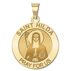 Saint Hilda Round Religious Medal