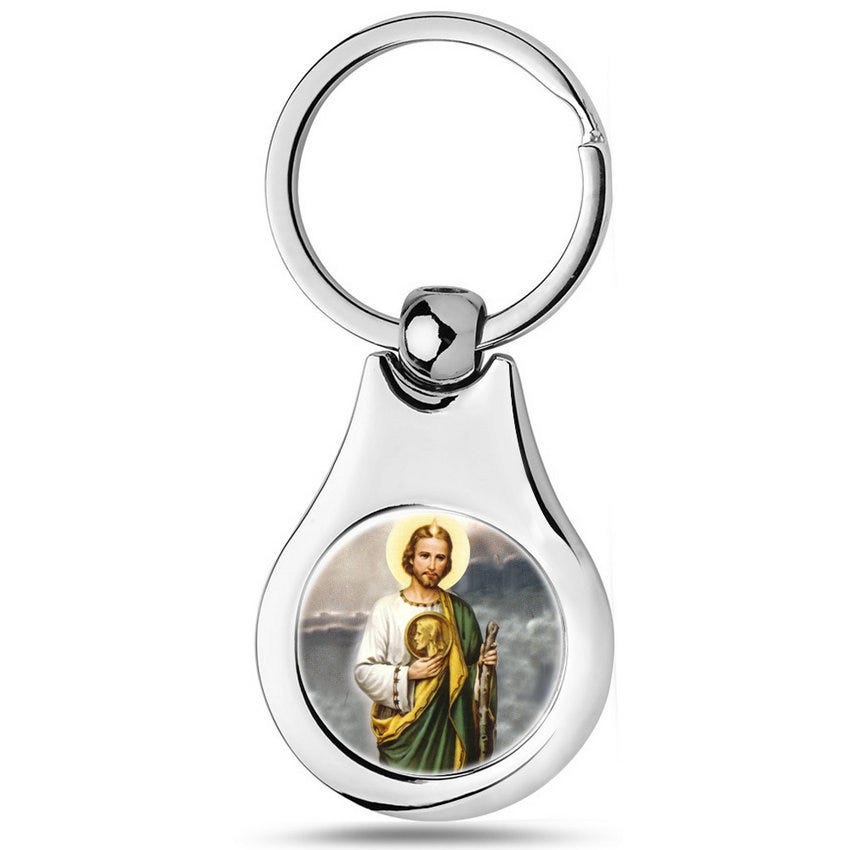 Saint Jude Thaddeus Keychain