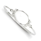 Oval Locket Bangle Bracelet