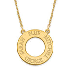 Personalized Mother's Disc with up to 4 Names & Chain Included