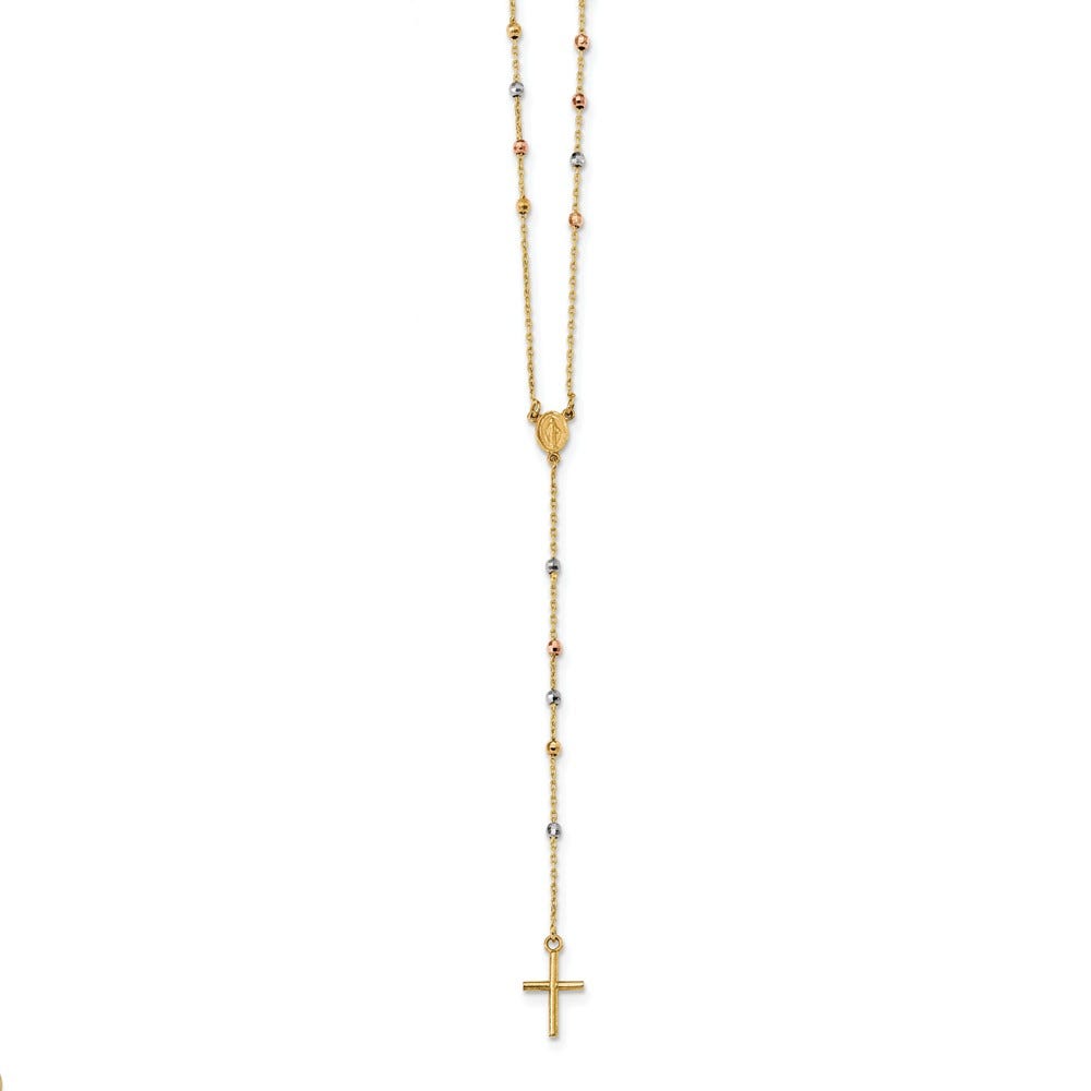 14K Tri-Color Miraculous Rosary