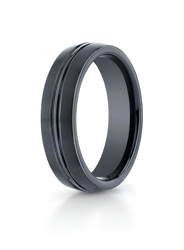 Black Ceramic (Seranite) Approx. 0.24 Inch Wedding Band