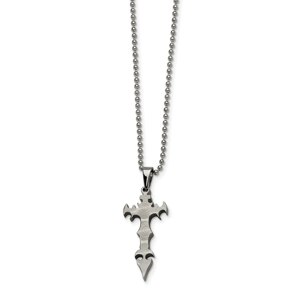 Cross Dagger Pendant Necklace