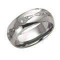 Tungsten Approx. 0.31 Inch Laser Design Wedding Band