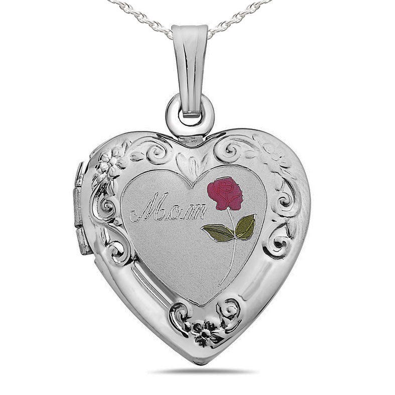 Mom Heart Photo Locket