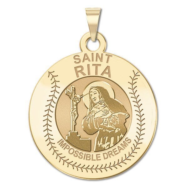 Saint Rita Baseball Medal