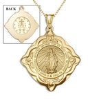 Miraculous Medal Blessed Virgin Mary Cathedral Round Religious Medal