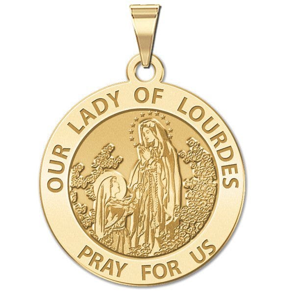 Our Lady Of Lourdes Religious Medal