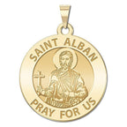 Saint Alban Round Religious Medal