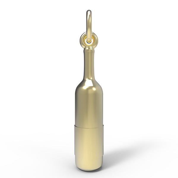 France Bordeaux Wine Bottle Charm 8262