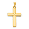Polished Stamping Cross Pendant