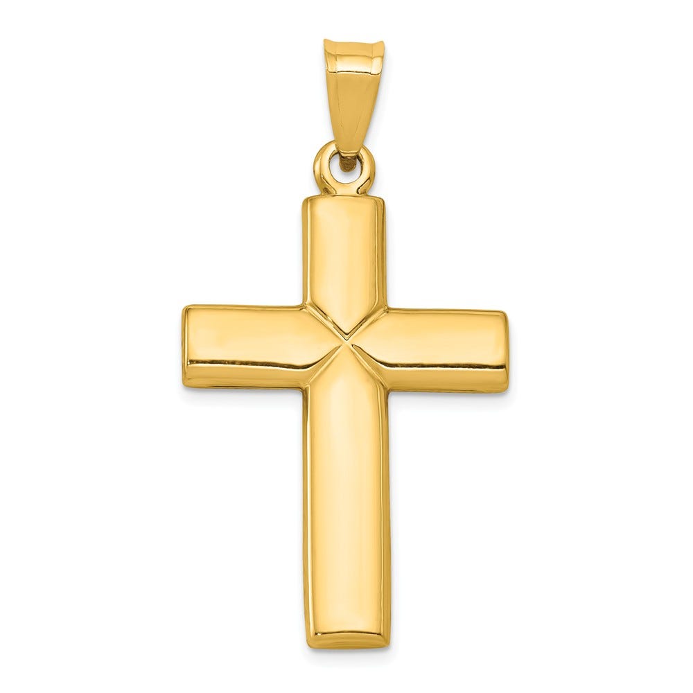 Polished Stamping Cross Pendant