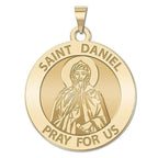 Saint Daniel The Stylite Round Religious Medal