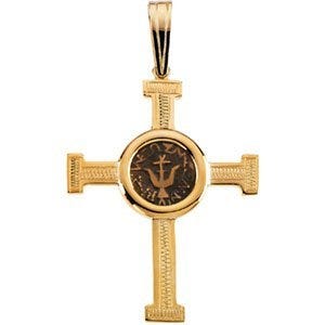 Cross Pendant With Design