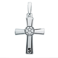 High Polished Soccer Cross with Number