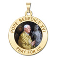 Pope Benedict Xvi Round Religious Color Medal