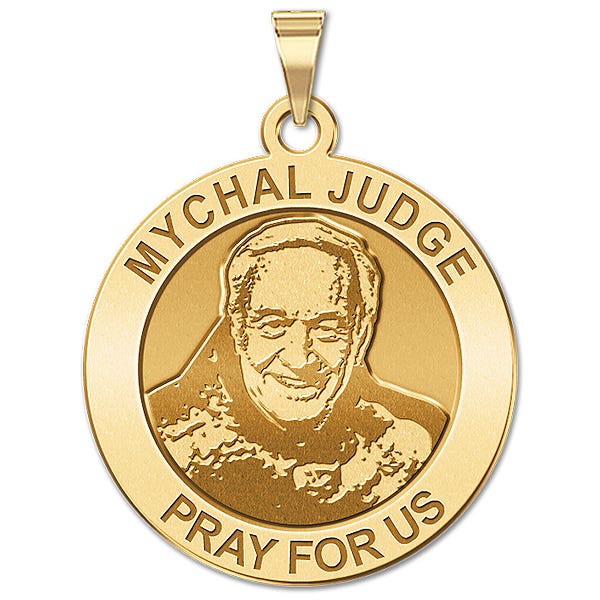 Mychal Judge Round Religious Medal