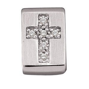 Diamond Cross Pendant Slide