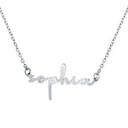 Simple Elegance Script Name Necklace
