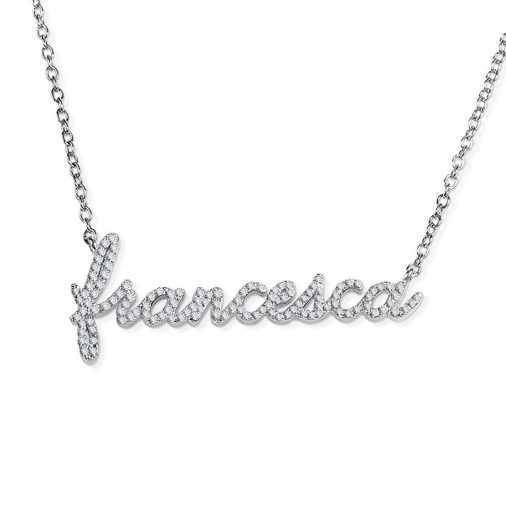 Script Diamond Name Necklace