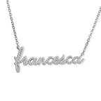 Script Diamond Name Necklace