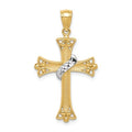 14K Yellow Gold Cross Pendant