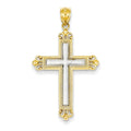 Two-Tone Cross Pendant