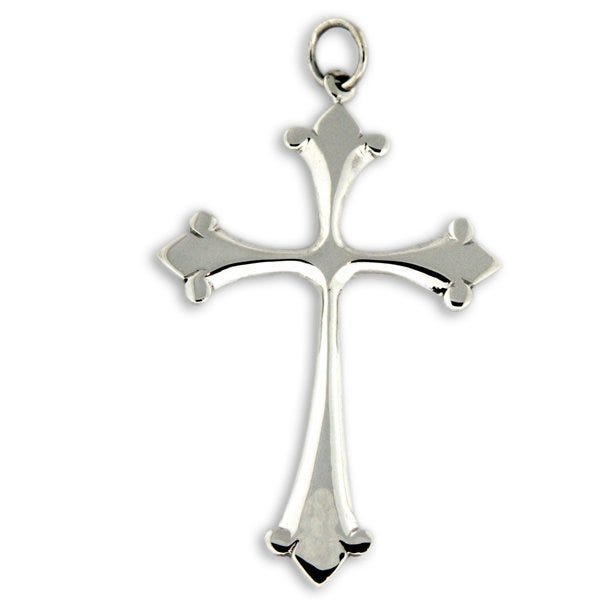 Cross Pendant In Silver Or Steel