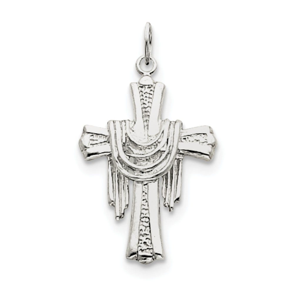 Draped Cross Charm