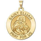 Saint Elijah Round Religious Medal