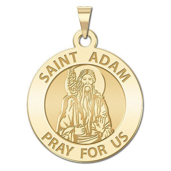 Saint Adam Round Religious Medal
