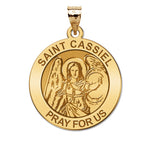 Saint Cassiel Round Religious Medal