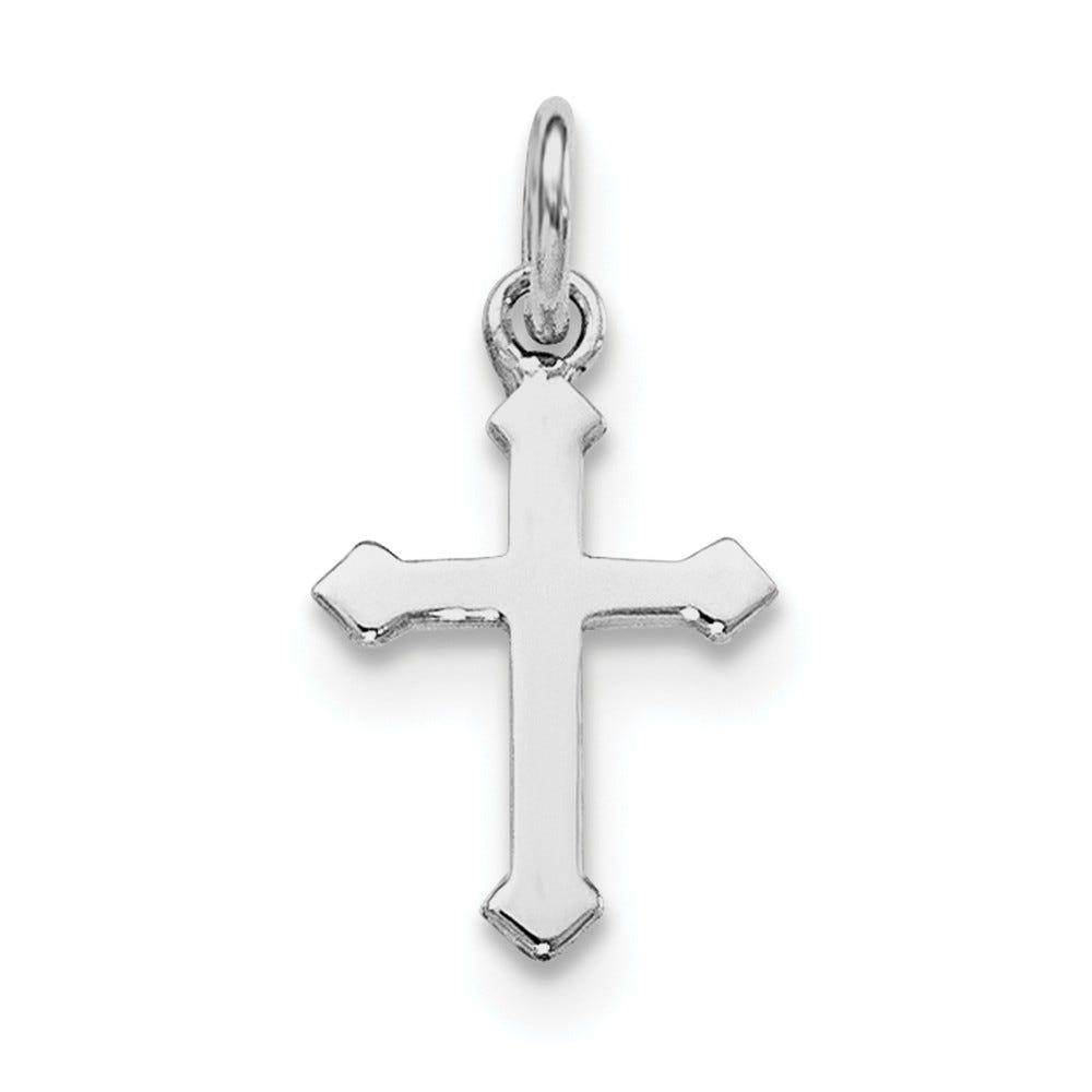 Sterling Silver Child's Polished Cross Pendant