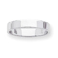 14K White Gold Approx. 0.16 Inch Flat Wedding Band
