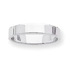 14K White Gold Approx. 0.16 Inch Flat Wedding Band