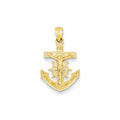 14K Mariner's Crucifix Pendant
