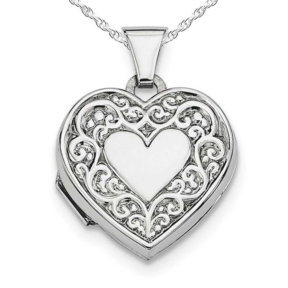 Floral Heart Photo Locket