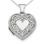 Floral Heart Photo Locket