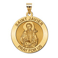 Saint Javier Round Religious Medal