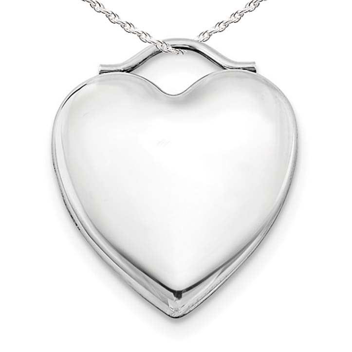 Classic Heart Photo Locket With Bar