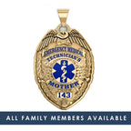 Personalized Emt Family Badge with Your Badge Number