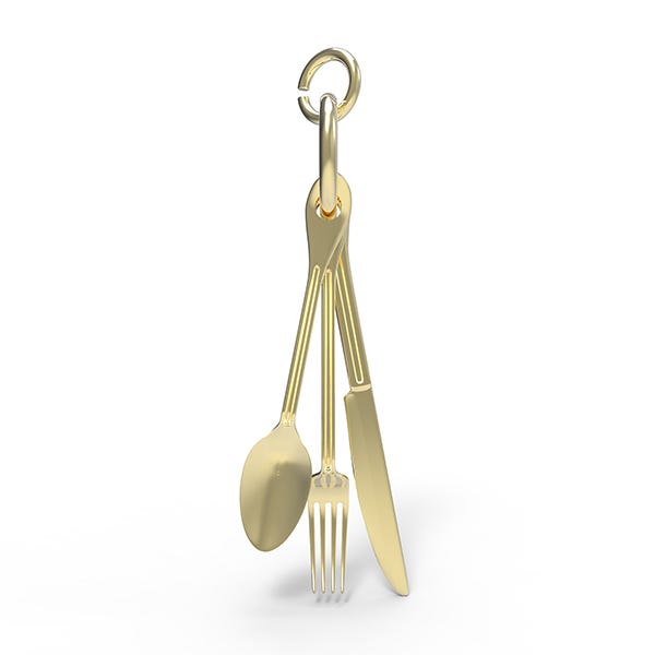 Eating Utensils Charm 0221